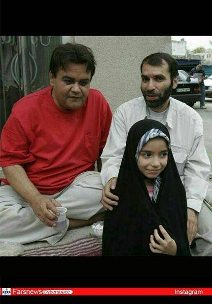 عکس: ده‌نمکی و دخترش با اکبر عبدی