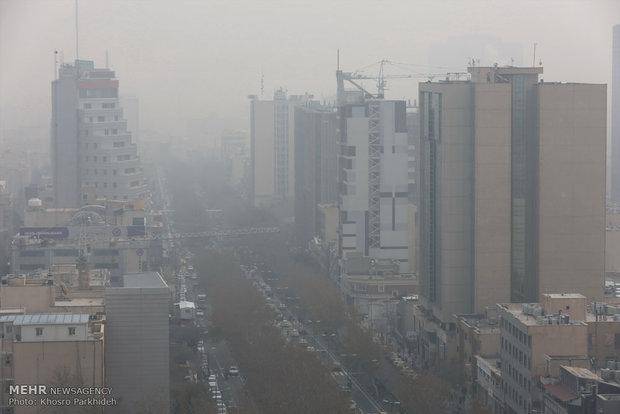 تصاویر: وضعیت قرمز آلودگی هوای تهران