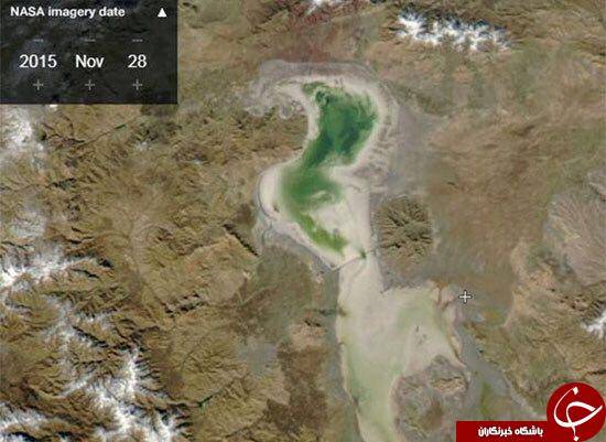 دریاچه ارومیه از لنز دوربین ناسا +عکس