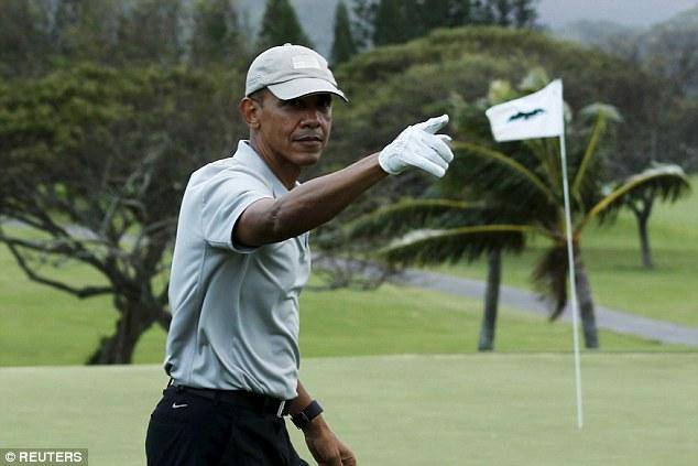 خوشگذرانی اوباما در هاوایی+ تصاویر