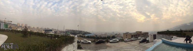 تصاویر: حجم آلودگی هوای پایتخت از بام تهران