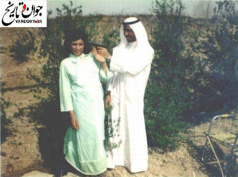 شوخی عجیب صدام با همسرش!+عکس