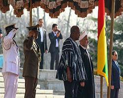 استقبال روحانی از رییس جمهور غنا