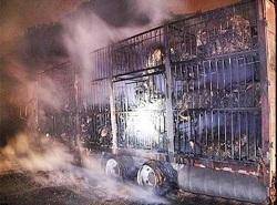 زنده زنده سوختن ۳۰۰ بز در آتش‌سوزی کامیون
