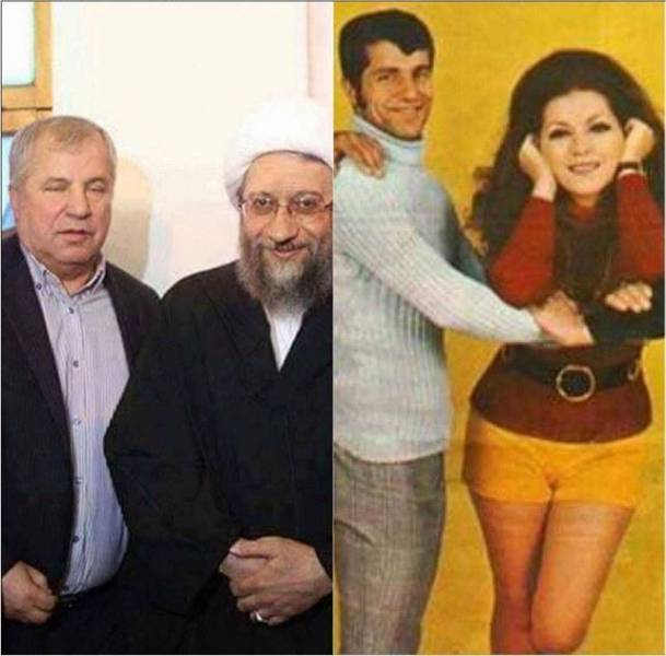 تفاوت عکس یادگاری گرفتن با علی پروین، قبل و بعد از انقلاب (تصویر)