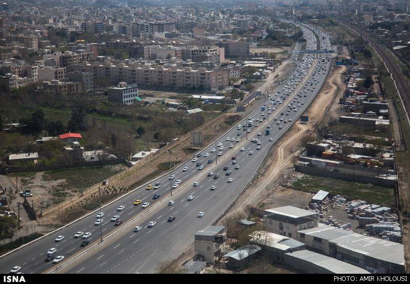 عکس/ تصاویر هوایی از وضعیت امروز جاده ها