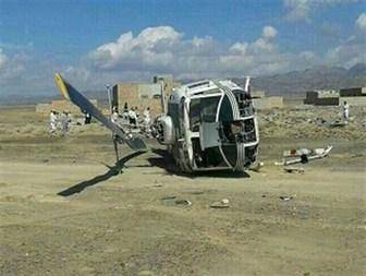 سقوط بالگرد هلال احمر در منطقه مسکونی +عکس