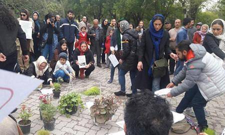 دستگیری چند ساعته هدیه تهرانی و ۱۶ نفر دیگر، در تجمع دوستداران محیط زیست و حیوانات