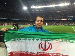 چه کسی پرچم ایران را به ال کلاسیکو برد؟