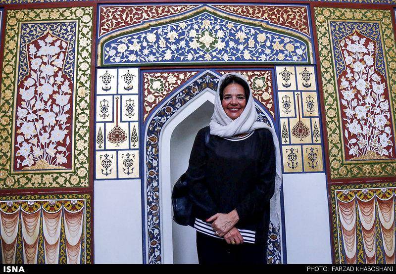 عکس: حجاب رئیس مجلس بلژیک در اصفهان