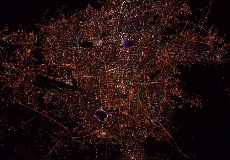 تصویر تهران از ایستگاه فضایی بین‌المللی