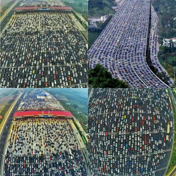 طولانی ترین ترافیک جهان +عکس