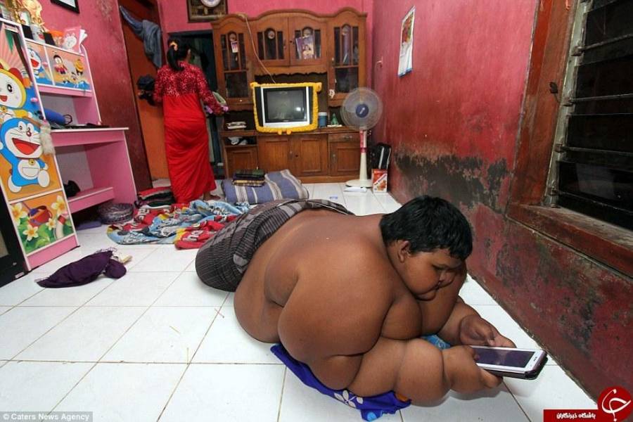 چاق‌ترین پسر دنیا می‌خواهد رژیم بگیرد +تصاویر