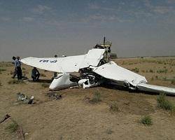 کشته شدن یک نفر بر اثر سقوط هواپیمای آموزشی در نظرآباد + تصاویر