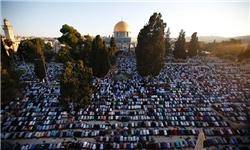 برگزاری نماز عید فطر در مسجدالاقصی با مشارکت 100 هزار نفر