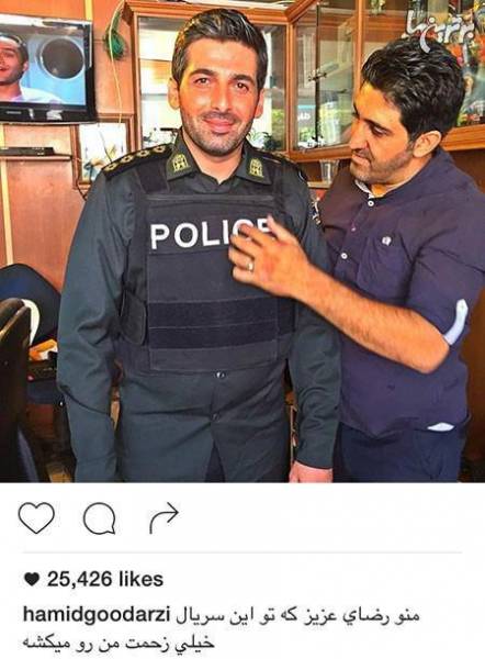 عکس: حمید گودرزی در لباس پلیس