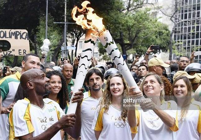 مشعل المپیک بالاخره به ریو رسید +تصاویر