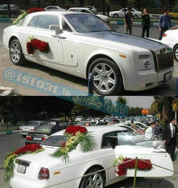 گرانترین ماشین عروس ایران (عکس)