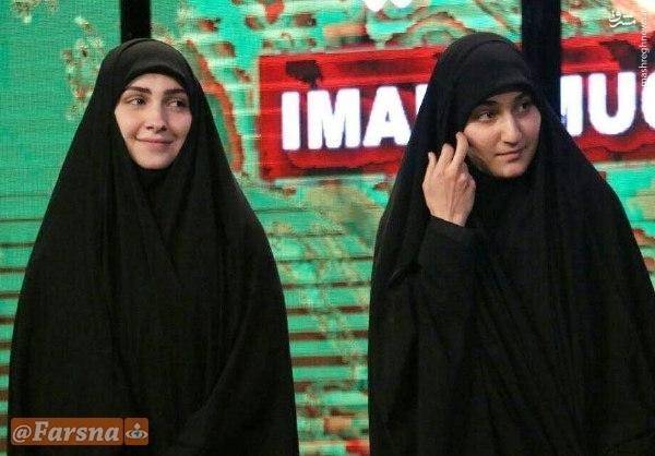 تصویری از دختر قاسم سلیمانی و عماد مغنیه در یک جشنواره سینمایی