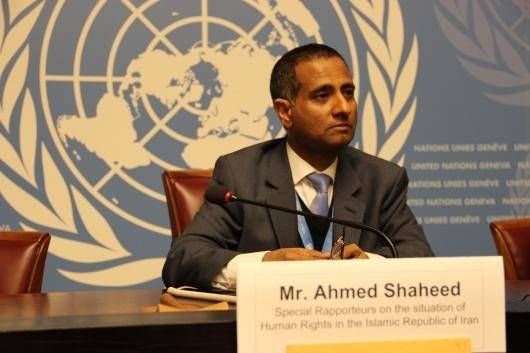 احمد شهیدگزارشگر ویژه حقوق بشر سازمان ملل درمورد ایران، درگزارش خود با انتقاد از صدور احکام اعدام، یادآوری کرد که حقوق بشر با خشونت نقض می شود و درسال ۲۰۱۵،بیش از هزار نفر در ایران اعدام شده اند