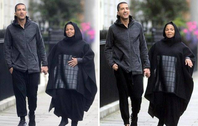 خواهر مایکل جکسون با پوشش اسلامی در خیابان‌های لندن! (تصویر)
