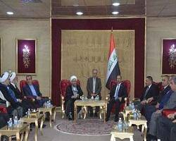 دیدار رئیس قوه قضاییه با رئیس پارلمان عراق در بغداد