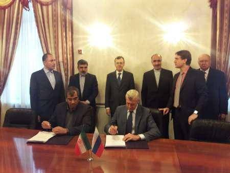 امضای دو سند همکاری در زمینه همکاری های صلح آمیز هسته ای بین ایران و روسیه
