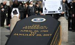تشییع جنازه نمادین «ریاست جمهوری آمریکا» در نیویورک برگزار شد