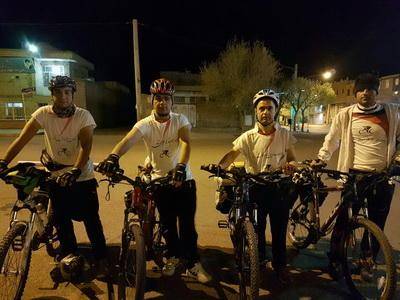 رکاب زنی دوچرخه سواران نوش آباد به مقصد شیراز آغاز شد