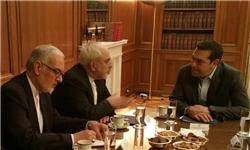 ظریف با نخست‌وزیر یونان دیدار و گفت‌وگو کرد