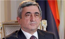 دیدار رئیس‌جمهور ارمنستان با امیر قطر