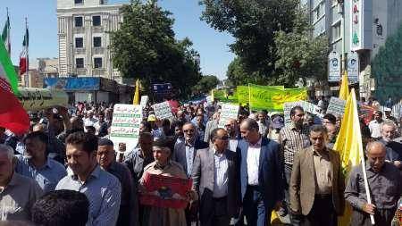 راهپیمایی روز قدس با حضور حماسی مردم کردستان آغاز شد