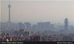 شاخص آلودگی هوای تهران در شرایط «ناسالم»