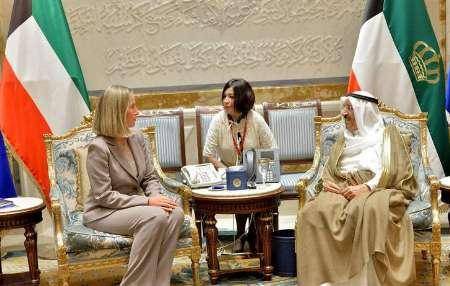 دیدار موگرینی با مقامات کویت در ادامه تلاش ها برای حل بحران قطر