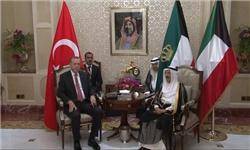 بررسی تحولات منطقه در دیدار اردوغان با امیر کویت