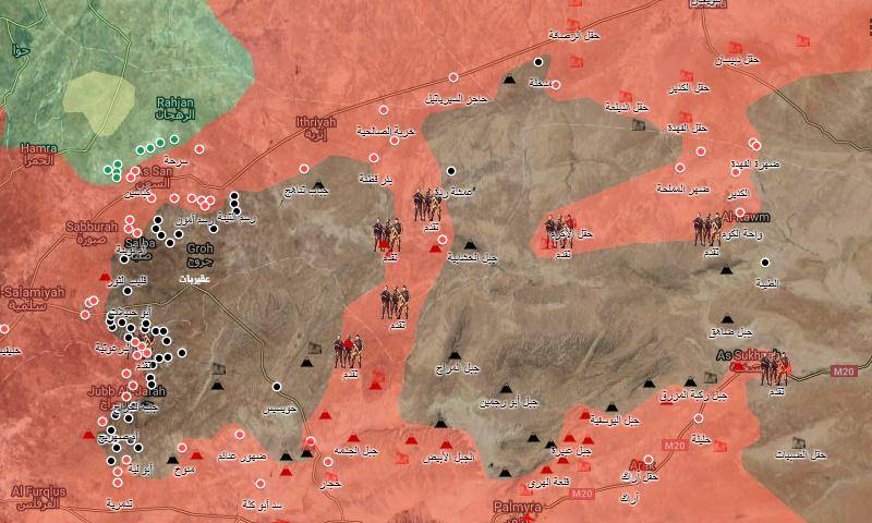 ارتش سوریه داعش را در مناطق شرقی استان های حمص و حماه محاصره کرد