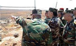 بازدید وزیر دفاع سوریه از یگان‌های ارتش این کشور در درعا