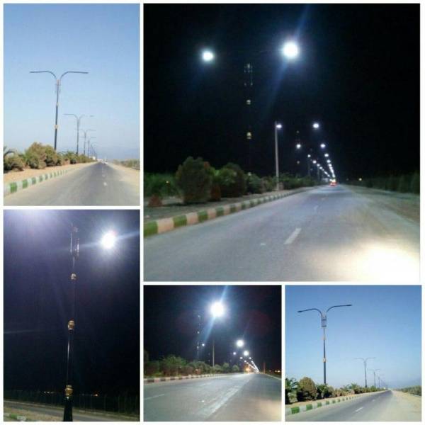 بهره برداری از پروژه اصلاح شبکه هوایی و روشنایی بلوار ورودی فرودگاه گرگان