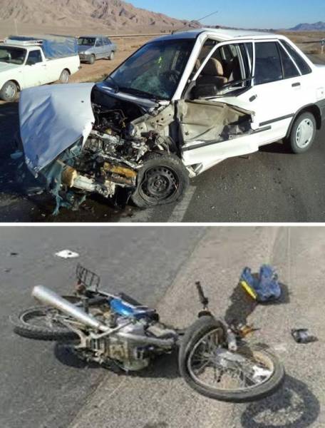 افزایش 2 برابری تصادف رانندگی در روستاهای یزد/ عامل پنج درصد تصادفات و20درصد فوتی ها موتورسیکلتها هستند