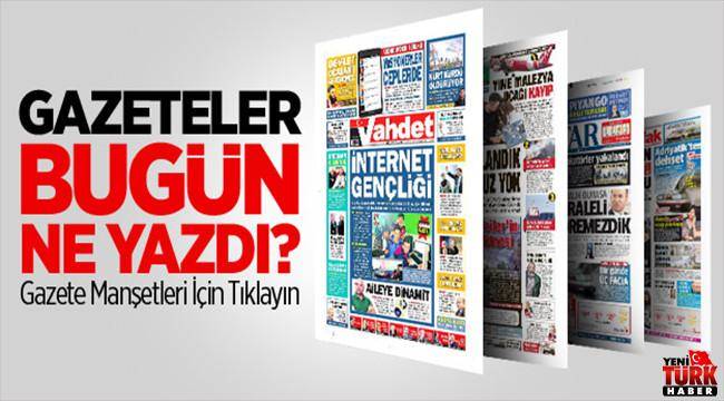 سرخط روزنامه های ترکیه / روز شنبه 27 آبان ماه 96