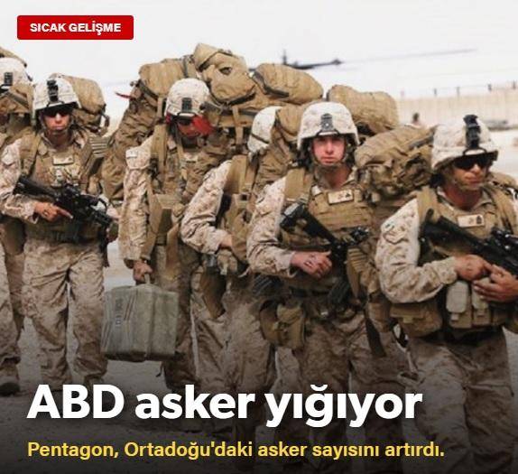 رسانه ترک: پنتاگون به شمار سربازان آمریکایی در خاورمیانه افزود