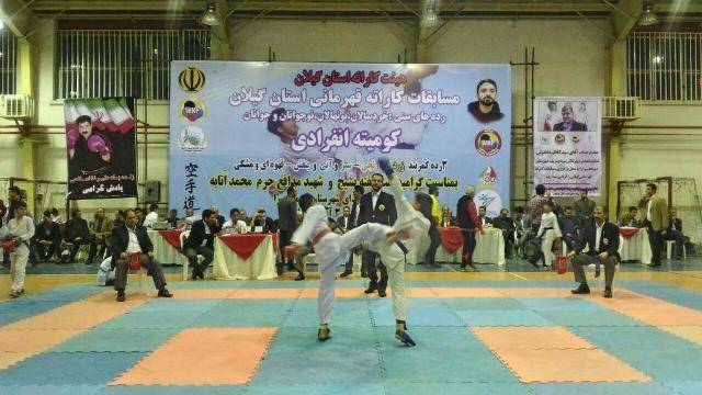 کوچصفهان مقام اول تیمی مسابقات کاراته قهرمانی گیلان را بدست آورد