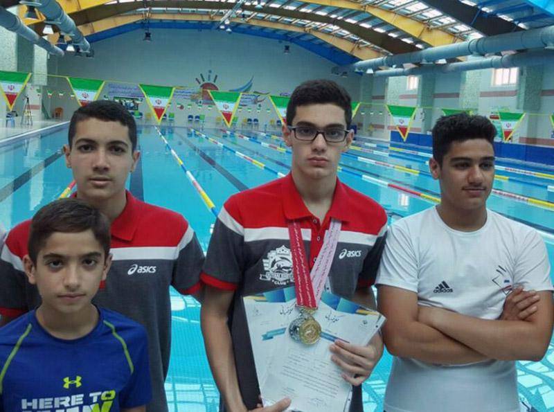 دانش آموز گلستانی سریع ترین شناگر 50متر پروانه کشور شد