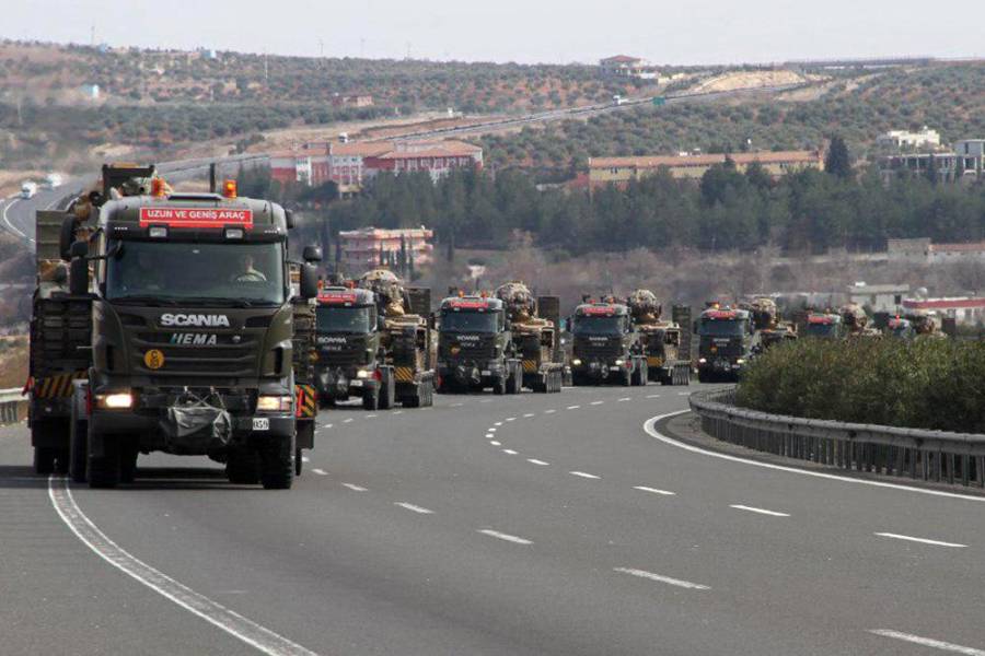ترکیه 50 کامیون تجهیزات نظامی به ادلب سوریه ارسال کرد