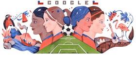 تغییر لوگوی گوگل به افتخار بزرگترین رقابت فوتبالی زنان