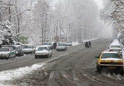 برف و باران در راه زنجان