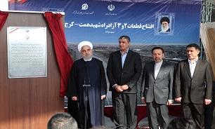روحانی: افتتاح پروژه‌های بزرگ آزادراهی در کشور نشان‌دهنده قدرت مهندسان ایران است
