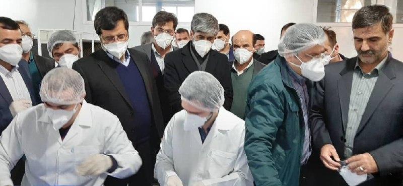 افتتاح خط تولید ماسک‌های فیلتردار N ۹۵ با حضور رئیس کل دادگستری استان اردبیل