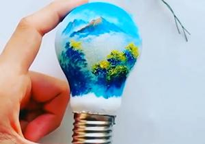 ایده جالب رنگ آمیزی لامپ + فیلم