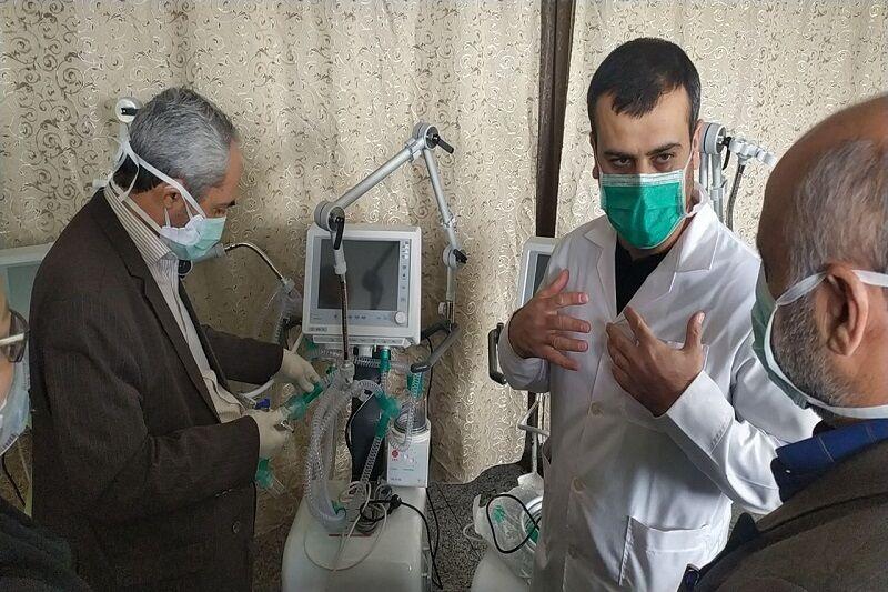 ۲ دستگاه تنفس مصنوعی به بیمارستان مهاباد اهدا شد
